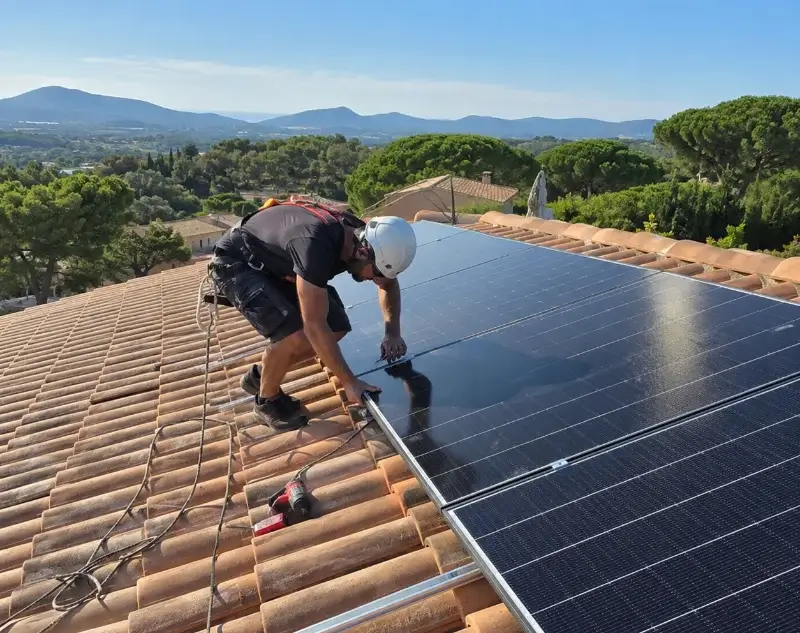 Installateur panneaux solaires Valherbasse — pose photovoltaïque sur toiture