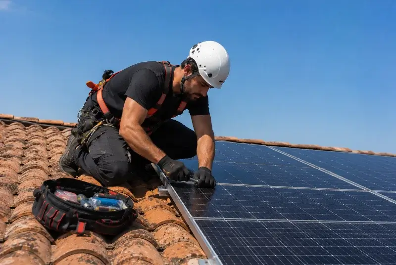 Maintenance et monitoring de panneaux solaires à Valherbasse